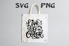 Live life in a color Svg Png Product Image 3
