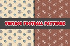 Vintage Football Digital Papers Patterns Product Image 2