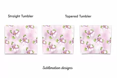 Magnolia tumbler,Flowers Tumbler sublimation,20 oz skinny tu Product Image 2