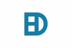 DH HD logo design vector template Product Image 1