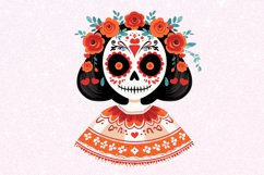 Dia De Los Muertos Skeleton Watercolor Sublimation Clipart Product Image 2