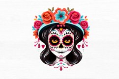 Dia De Los Muertos Skeleton Watercolor Sublimation Clipart Product Image 5