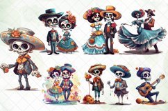 Dia de los Muertos Skeleton Sublimation Product Image 2