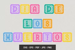 Day of the Dead, Dia De Los Muertos pennant flags template Product Image 3