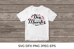 Dia de los Muertos SVG. Mexican Day of the Dead lettering Product Image 2