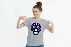 Dia de los Muertos sugar skull SVG. Mexican Day of the Dead Product Image 2