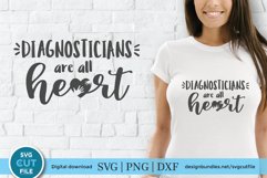  Diagnosticians are all heart - Create cute shirts and tote bags with this diagnostician svg file