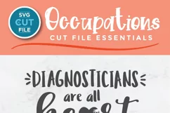  Diagnosticians are all heart - Create cute shirts and tote bags with this diagnostician svg file for Cricut