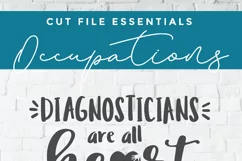 Create cute shirts and tote bags with this diagnostician svg file for Cricut or Silhouette