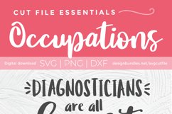 Create cute shirts and tote bags with this diagnostician svg file for Cricut or Silhouette machines