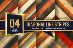 Diagonal Pattern Seamless Texture Striped Line Digital Paper Product Image 1