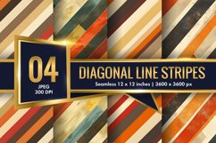 Diagonal Pattern Seamless Texture Striped Line Digital Paper Product Image 1