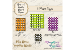 Boos and Baubles: A Whimsical Halloween Paper Pack | PNG Product Image 4