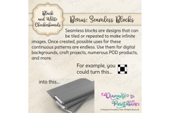 Black and White Checkerboards Digital Paper | 4 Sizes Product Image 6