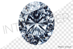 Classic oval cut elegant precious stone PNG gemstone clipart Product Image 1