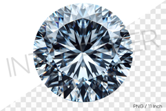 Standard round brilliant luxury crystal PNG gemstone clipart Product Image 1