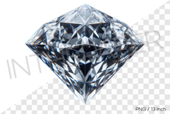 Pyramid top facet shiny gemstone PNG clipart diamond illust Product Image 1
