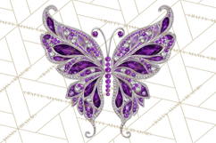 Sparkly Diamond Butterfly Clipart Colorful PNG Graphics Product Image 5
