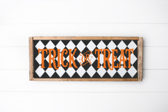 black and orange halloween sign svg digital download