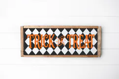 black and orange halloween sign svg digital download