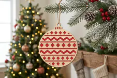 Diamond Christmas Bauble SVG Laser Cut File For Crafters Product Image 1