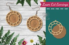 Diamond Laser Cut Earrings Product Image 1