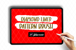 Diamond Liner Pattern Procreate Brush