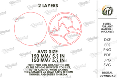 Diamond Mosaic Blank Laser Cut. Diamond Painting. Mountains Product Image 2