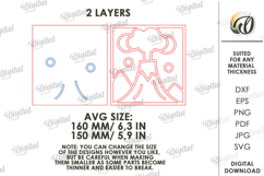 Diamond Mosaic Blank Lasercut. Diamond Painting SVG. Volcano Product Image 2