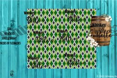 Green Diamond Plaid SS16 30oz Rhinestone Pattern Product Image 1