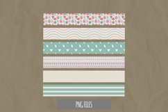 Diamond with Vintage Color Seamless Pattern Strips Product Image 1
