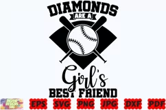 Diamonds Are A Girl's Best Friends SVG | Best Friends SVG Product Image 1