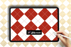 Diamond Pattern Procreate Brush | Retro Rhombus Brush Product Image 2