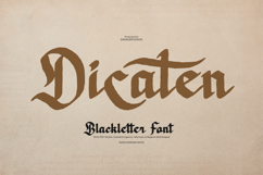 Dicaten | Blackletter Font Product Image 1