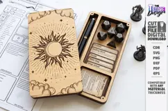 Dice and Miniature Holder Laser Cut | Wooden Dice Vault |CNC Product Image 1