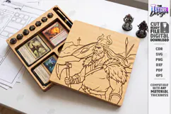 Dice and Miniature Holder Laser Cut | Wooden Dice Vault |CNC Product Image 1