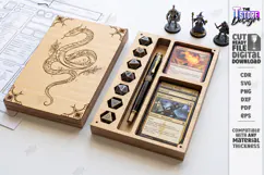 Dice and Miniature Holder Laser Cut | Wooden Dice Vault |CNC Product Image 1