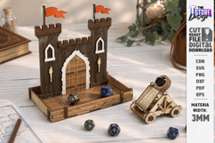 Dice Catapult Laser Cut Bundle | RPG Gaming Accessories SVG Product Image 5