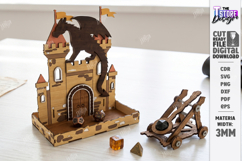 Dice Catapult Laser Cut Bundle | RPG Gaming Accessories SVG Product Image 6
