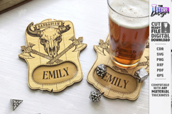 Dice Coasters Laser Cut Bundle | RPG Design | Cup Coasters Product Image 9