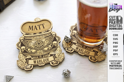 Dice Coasters Laser Cut Bundle | RPG Design | Cup Coasters Product Image 10