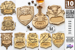 Dice Coasters Laser Cut Bundle | RPG Design | Cup Coasters Product Image 1