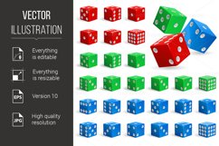 Set of realistic dice Product Image 1