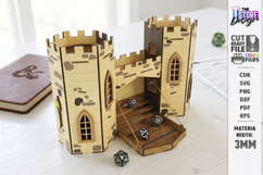 Dice Tower Laser Cut Bundle | Tabletop Gaming Castle | CNC Product Image 8
