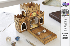 Dice Tower Laser Cut Bundle | Tabletop Gaming Castle | CNC Product Image 9