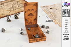 RPG Dice Tower Laser Cut Bundle | Board Games | Catapult SVG Product Image 7