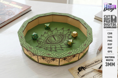 Dice Tray Laser Cut | Fantasy Design | RPG Accessories | CNC Product Image 1