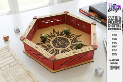 Dice Tray Laser Cut Bundle | Fantasy Design |RPG Accessories Product Image 14