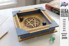 Dice Tray Laser Cut | Fantasy Design | RPG Accessories | CNC Product Image 1