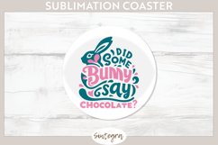 Did Bunny Say Chocolate v10 Round Coaster Sublimation Product Image 1